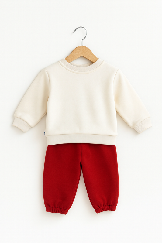 2 Boys Winter Fleece Sweatshirt & Jogger Pants Sets_kidzysmile