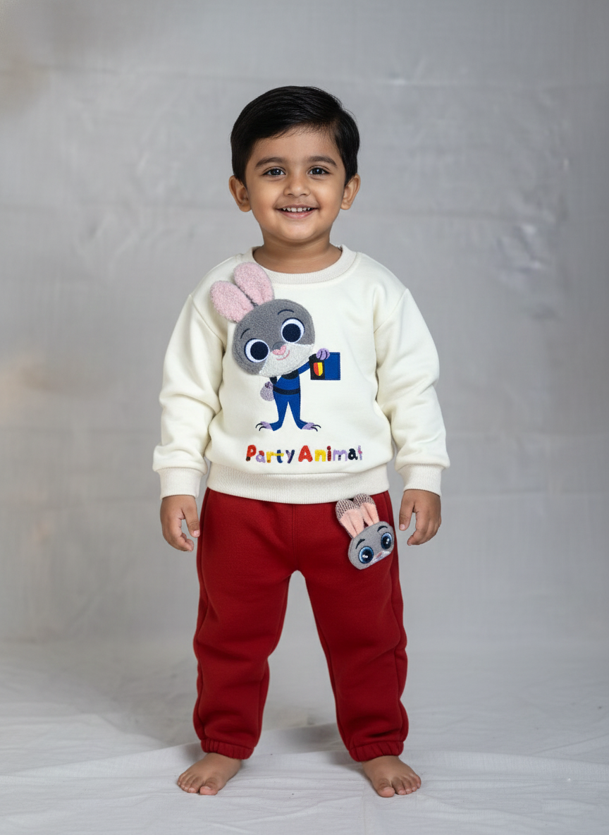 3 Boys Winter Fleece Sweatshirt & Jogger Pants Sets_kidzysmile
