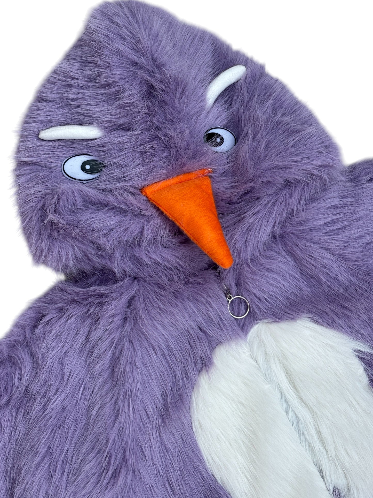 4 Kids Furry Winter Wear Purple Bird Costume Jacket with Hood & Soft Plush Design  Warm & Comfortable Outfit for Boys & Girls_kidzysmile