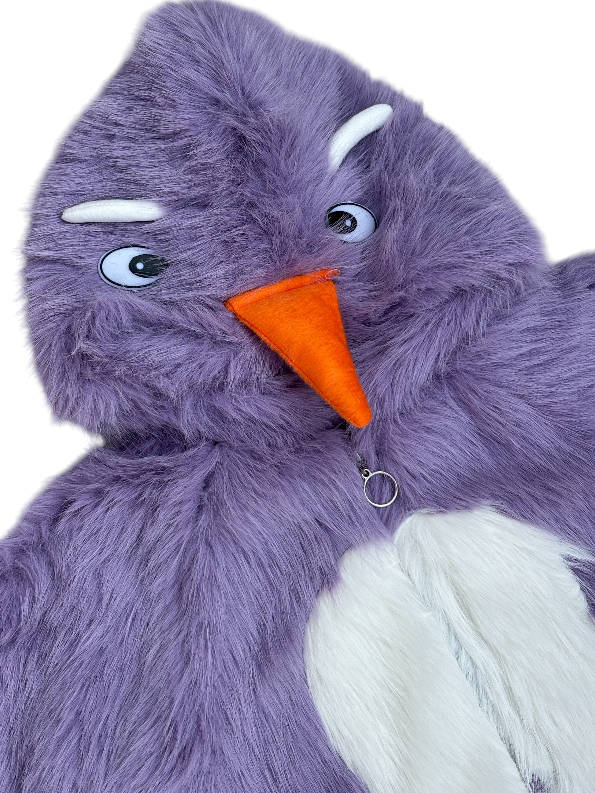 4 Kids Furry Winter Wear Purple Bird Costume Jacket with Hood & Soft Plush Design  Warm & Comfortable Outfit for Boys & Girls_kidzysmile