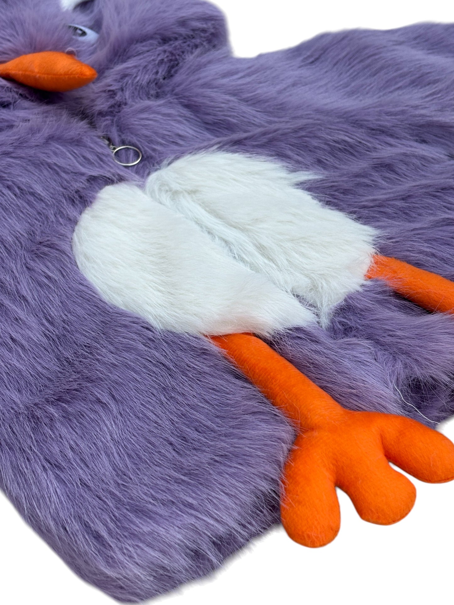 6 Kids Furry Winter Wear Purple Bird Costume Jacket with Hood & Soft Plush Design  Warm & Comfortable Outfit for Boys & Girls_kidzysmile