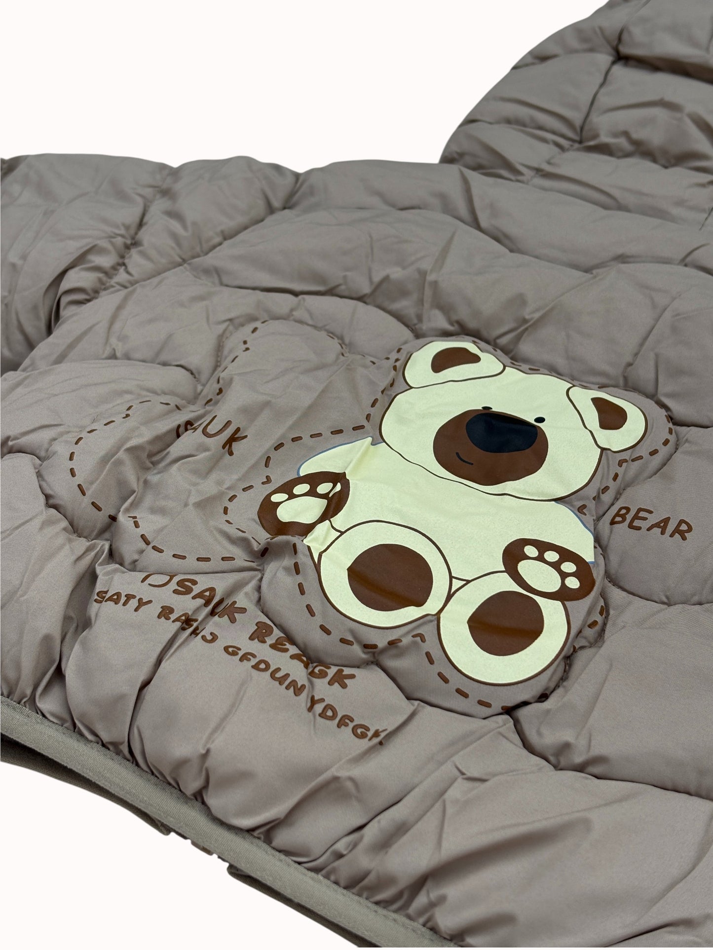 8 Boys/Girls Winter Wear Bear Hooded Puffer Jacket Ultra Soft & Warm Yellow Color_kidzysmile