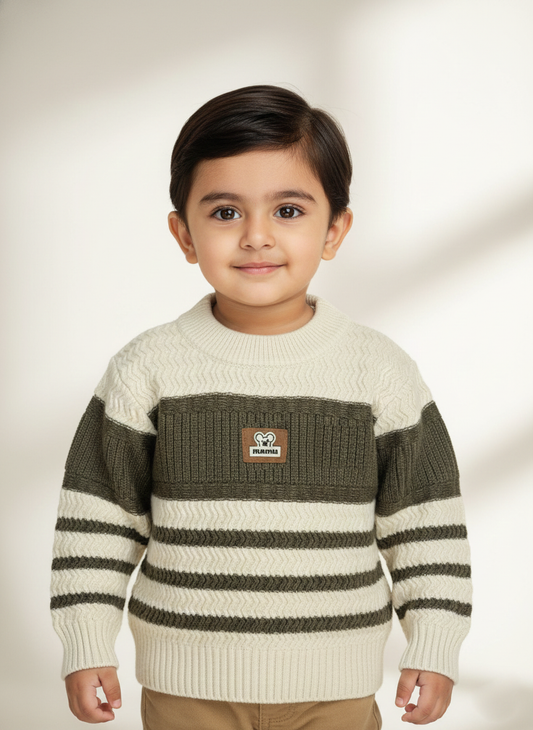 Premium Soft Woolen Sweater for Boys  Warm Winter Toddler Sweater Soft & Cozy Wool Knit Top_kidzysmile